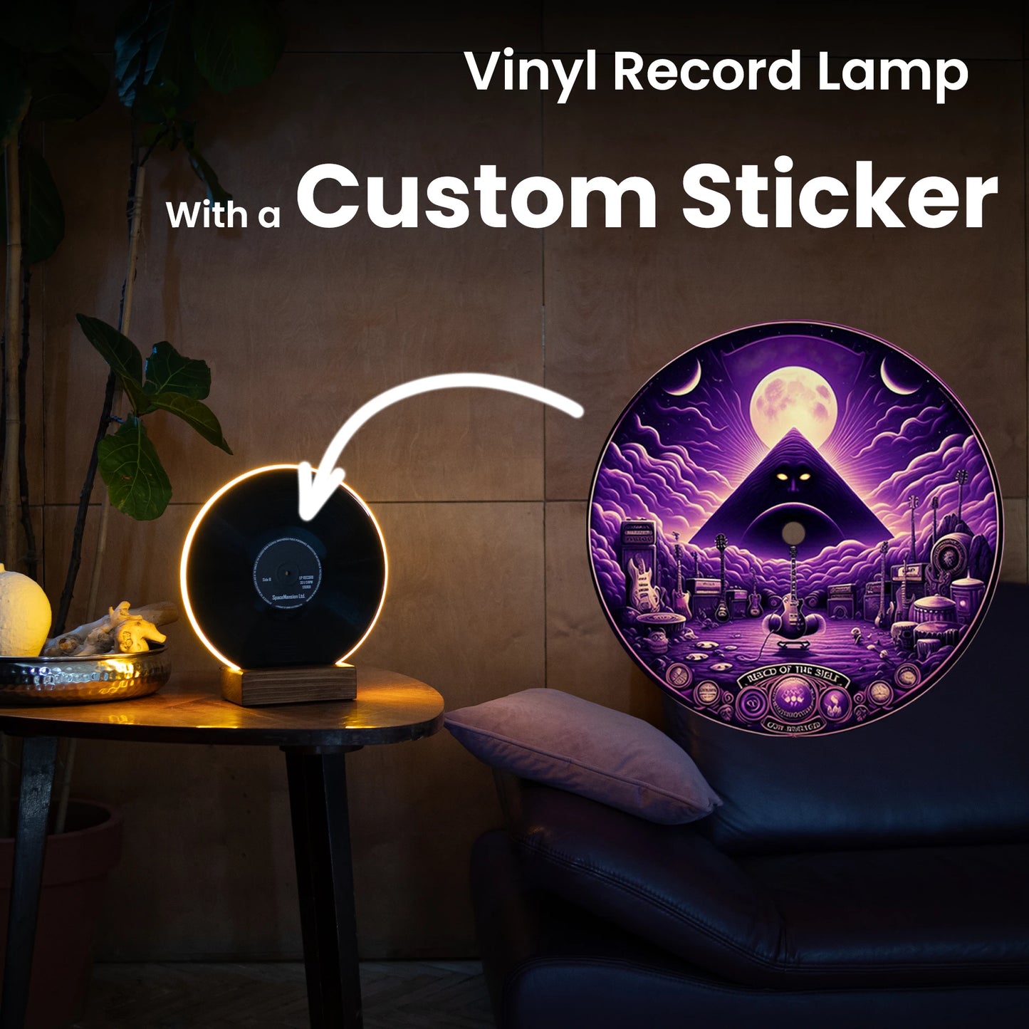 Custom Record Lamp