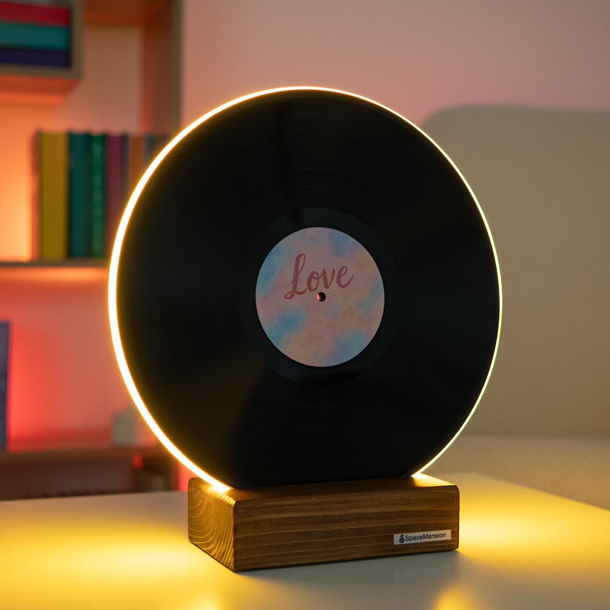 Vinyl Record Lamp "Love"