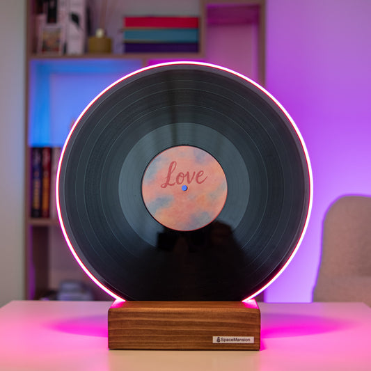 Vinyl Record Lamp "Love"