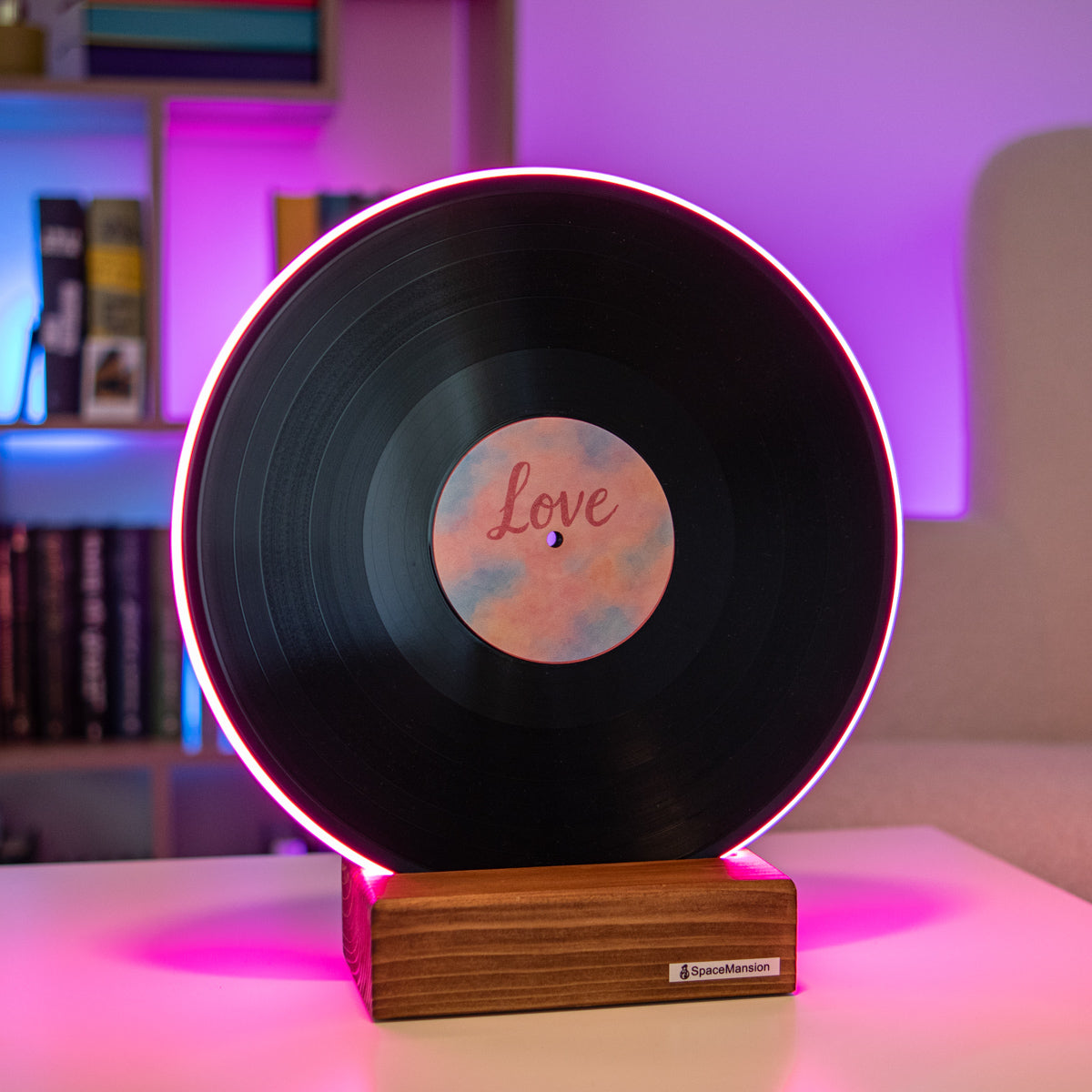 Vinyl Record Lamp "Love"